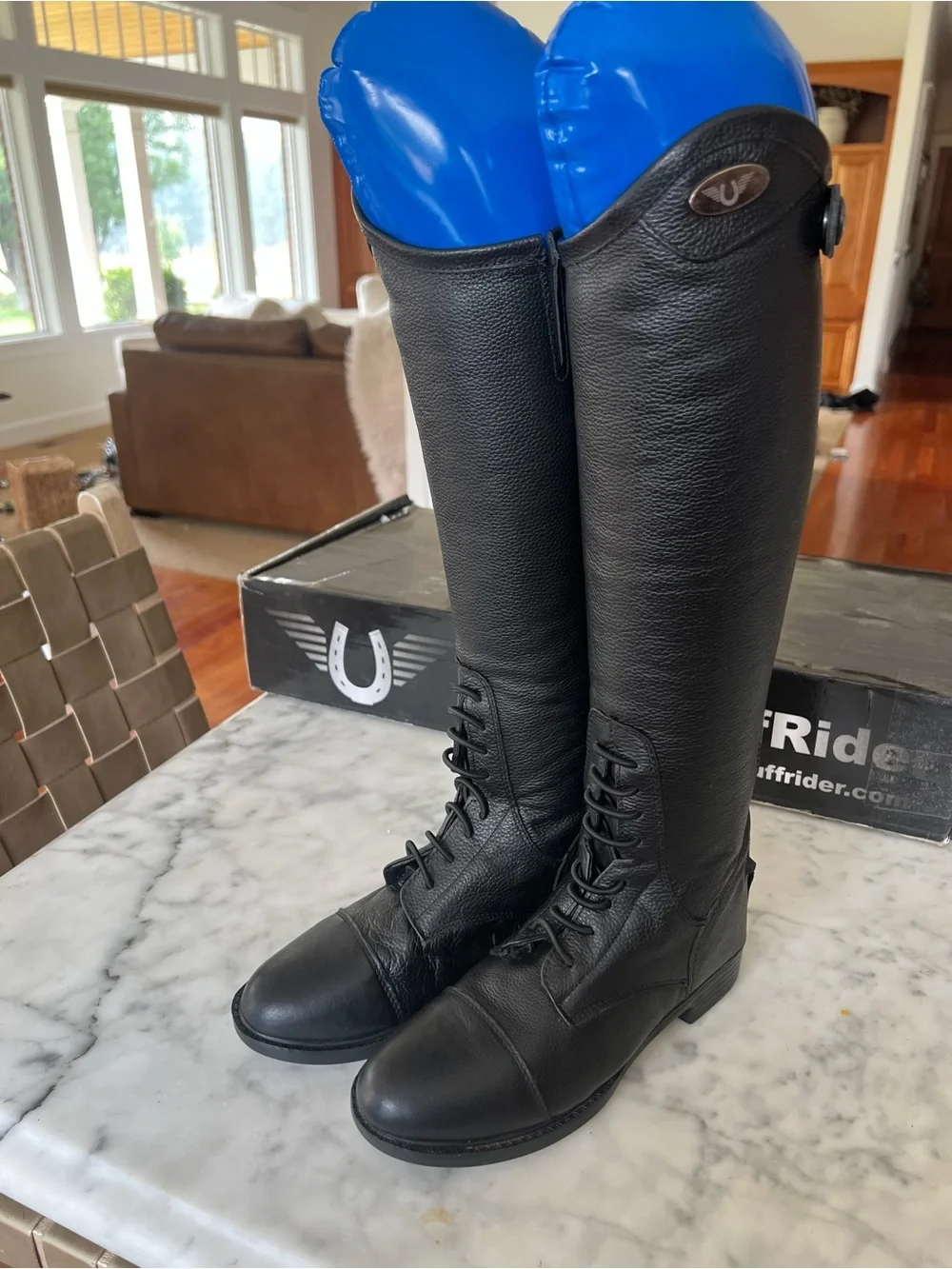TuffRider Kids' Belmont Junior Field Boots - 7 - Black